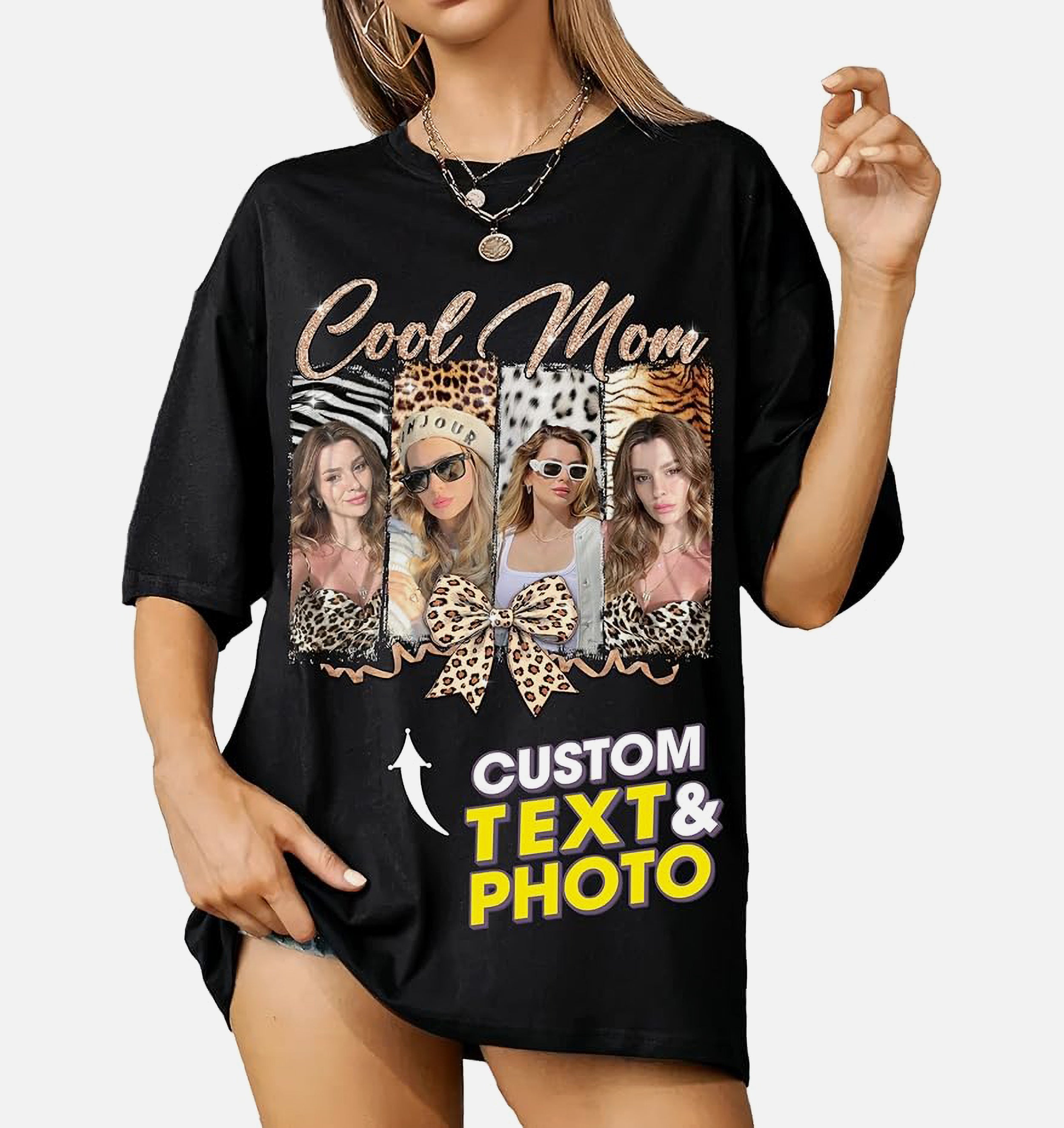 Mit & Mia Custom T Shirts for Mom Mama Shirt with Photos Vintage Tee Custom Funny Shirt for Mom