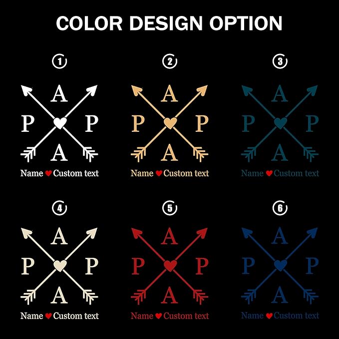 Mit & Mia for Dad Custom Shirts with Kids Name and Year Papa Shirt Dad's Edition Personalized Gifts Idea for Fathers Day from Daughter and Son