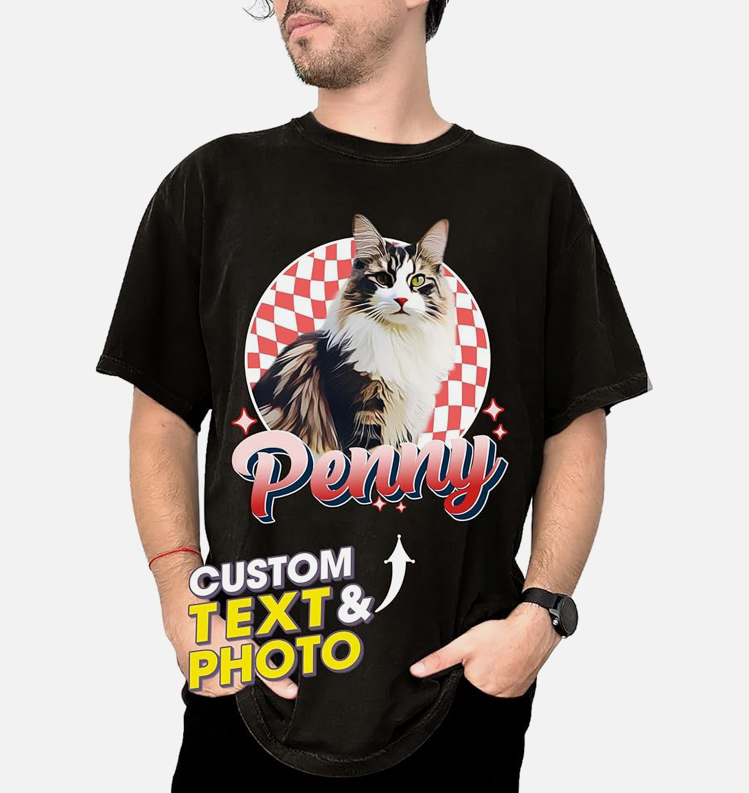 Custom Your Own Bootleg Rap Shirts for Boyfriend Girlfriend Face Shirt with Photo Gift for Him Her Pet Lovers