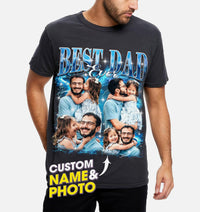 Custom Shirt for Dad Custom Shirt with Photos Fathers Day Christmas Shirt Custom Bootleg Rap Tee Vintage Shirt