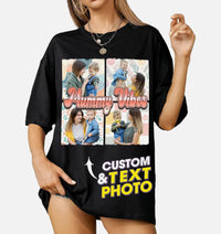 Mit & Mia Custom Your Own Bootleg Rap Tee for Mom Customize Tshirt with Photo Shirts for Mama Custom Face Shirt Mother's Day