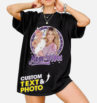Custom T Shirts for Mom Mama Shirt with Photos Vintage Tee Custom Funny Shirt for Mom