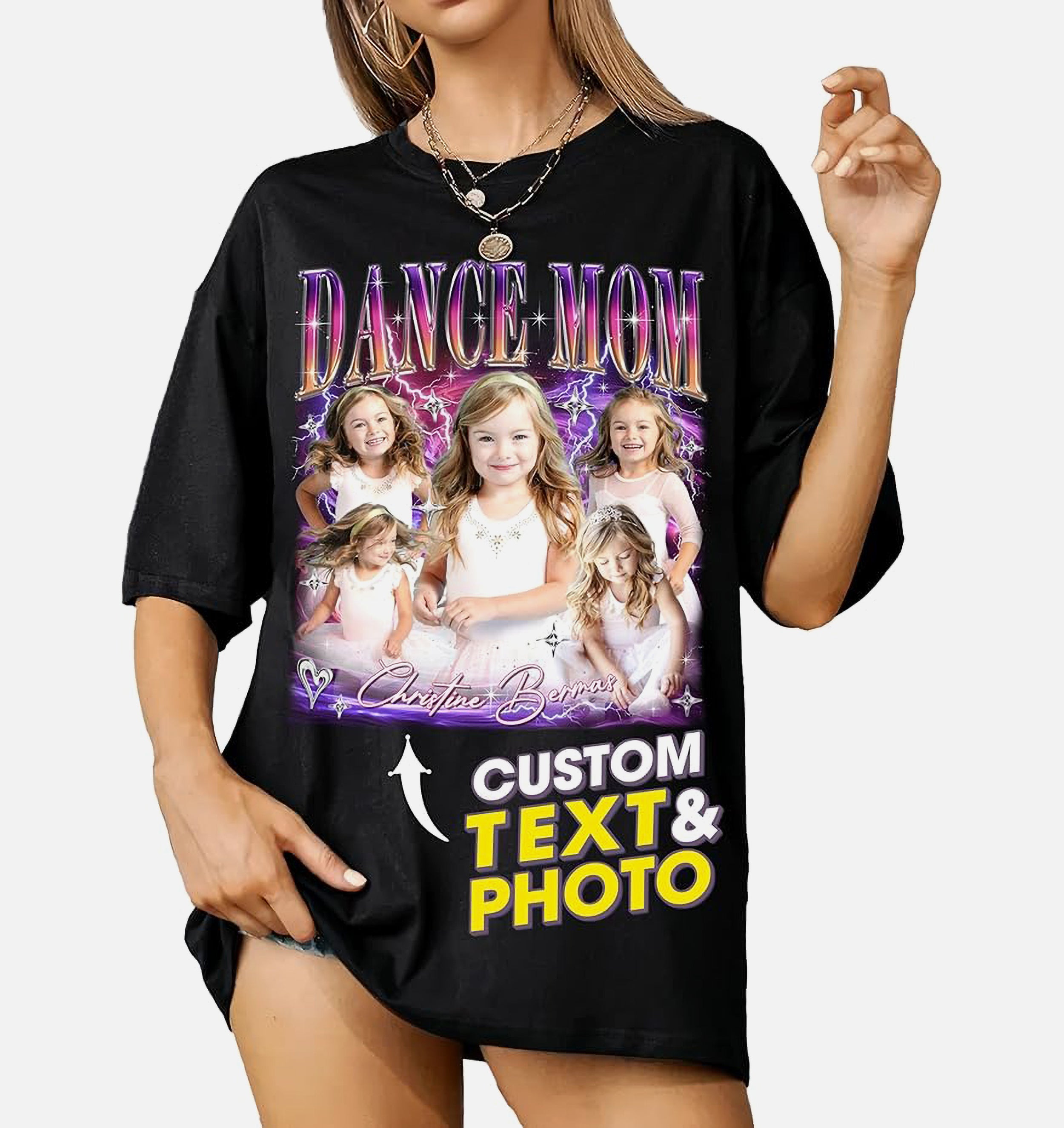 Mit & Mia Custom T Shirts for Mom Mama Shirt with Photos Vintage Tee Custom Funny Shirt for Mom