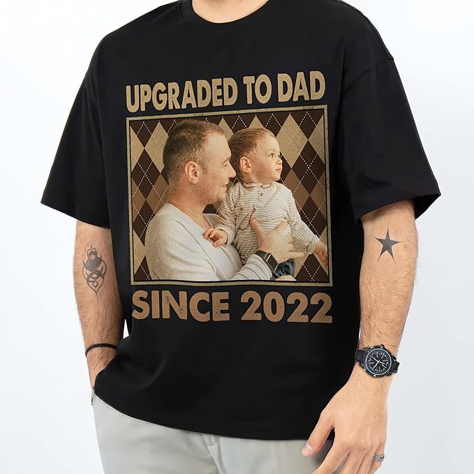 Custom Shirt for Dad Custom Shirt with Photos Fathers Day Christmas Shirt Custom Bootleg Rap Tee Vintage Shirt