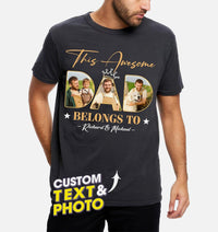 Custom Shirt for Dad Custom Shirt with Photos Fathers Day Christmas Shirt Custom Bootleg Rap Tee Vintage Shirt