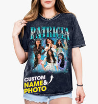Custom Shirts for Boyfriend Custom Girlfriend Shirt Face Tshirt Vintage Graphic Shirt Gift Idea Birthday