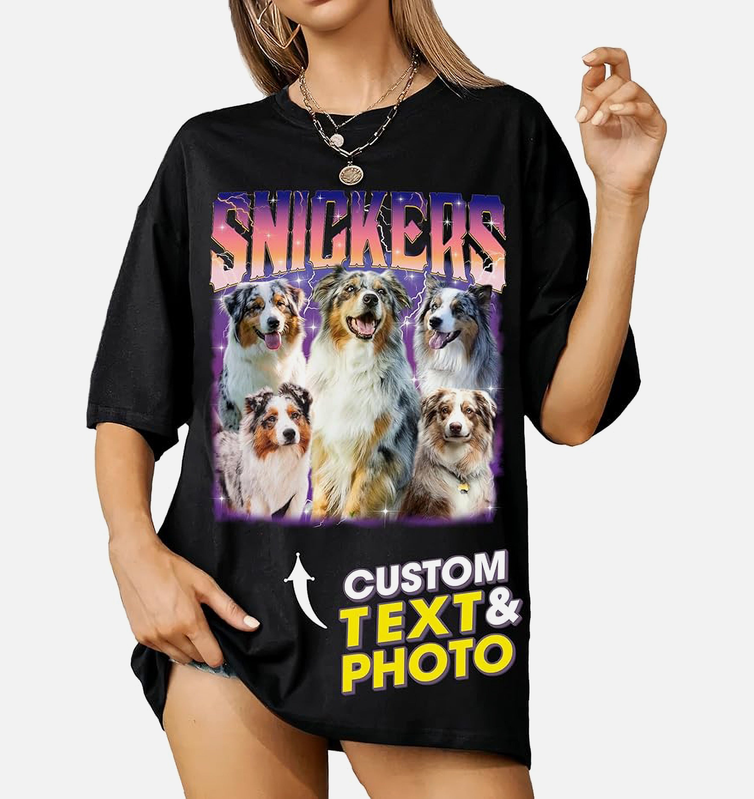 Custom Your Own Bootleg Rap Shirts for Boyfriend Girlfriend Face Shirt with Photo Gift for Him Her Pet Lovers