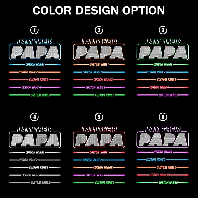 Mit & Mia for Dad Custom Shirts with Kids Name Papa Shirt Custom Photo Shirt Personalized Gifts Idea for Fathers Day from Daughter and Son