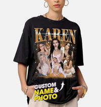 Bootleg Rap Crewneck Sweatshirt with Face Design for Girlfriend/Boyfriend
