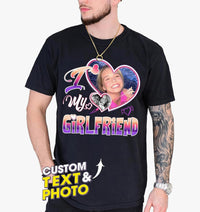 Mit & Mia Custom Bootleg Rap Tee Shirt for Boyfriend Girlfriend Custom Face Tshirt Vintage Graphic Shirt Gift Idea Birthday
