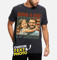 Custom Shirt for Dad Custom Shirt with Photos Fathers Day Christmas Shirt Custom Bootleg Rap Tee Vintage Shirt