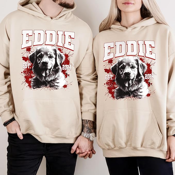 Mit & Mia Custom T Shirts with Photo Vintage Graphic Tees Custom Dog Shirt Unique Gifts for Dog Cat Lovers Custom Pet Shirt Birthday