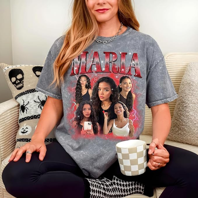 Custom Shirts for Boyfriend Custom Girlfriend Shirt Face Tshirt Vintage Graphic Shirt Gift Idea Birthday