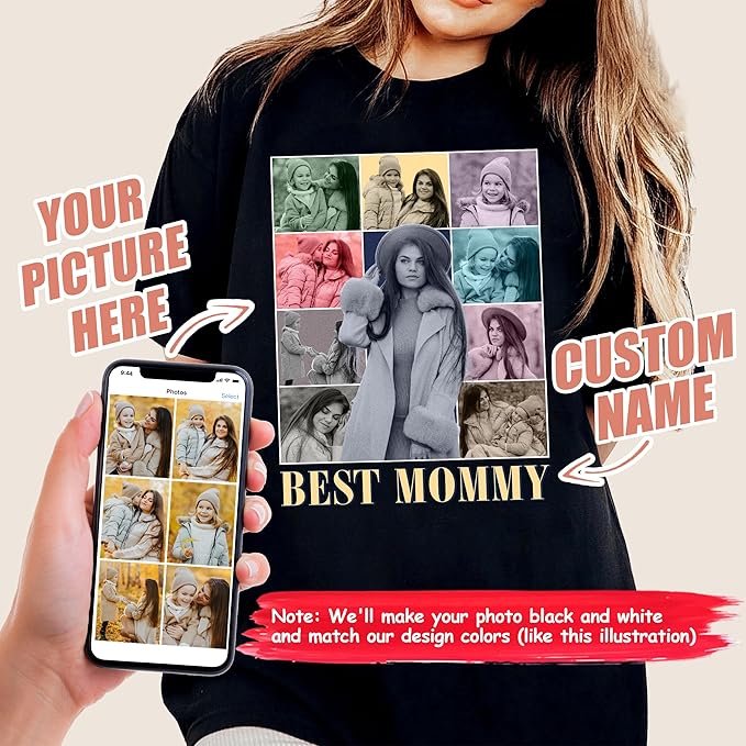 Mit & Mia Custom Bootleg Rap Tee Shirt for Boyfriend Girlfriend Custom Face Tshirt Vintage Graphic