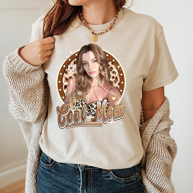 Custom T Shirts for Mom Mama Shirt with Photos Vintage Tee Custom Funny Shirt for Mom