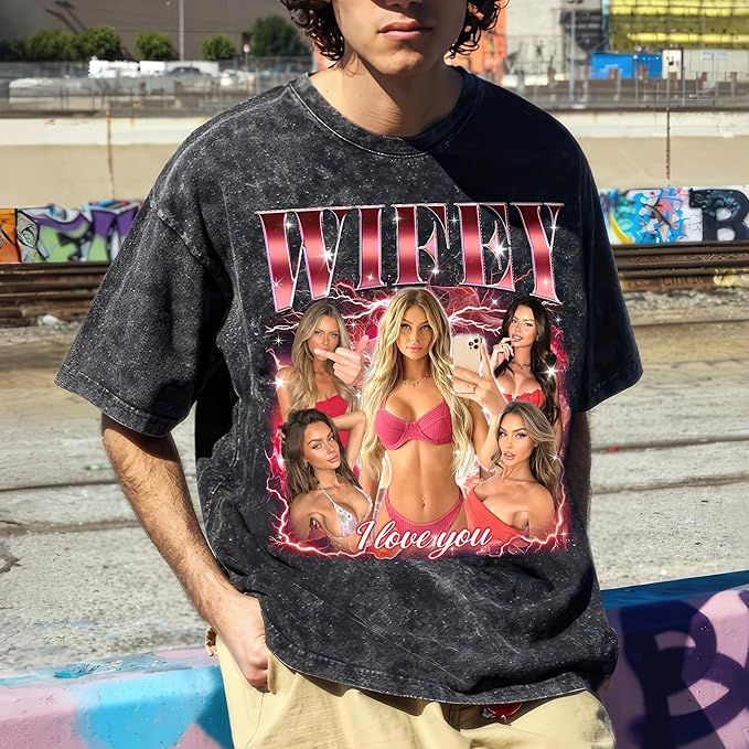 Custom Shirts for Boyfriend Custom Girlfriend Shirt Face Tshirt Vintage Graphic Shirt Gift Idea Birthday