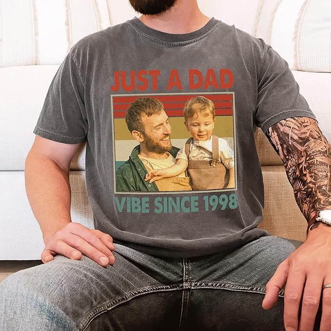 Custom Shirt for Dad Custom Shirt with Photos Fathers Day Christmas Shirt Custom Bootleg Rap Tee Vintage Shirt