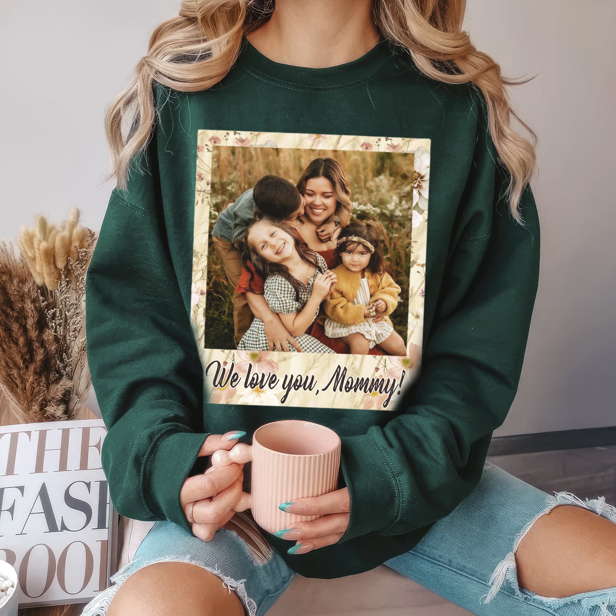 Mit & Mia Custom T Shirts Photo Vintage Mom Shirt for Mama Personalized Shirt with Picture Unique Ideas Gift for Mother Day from Daughter Son