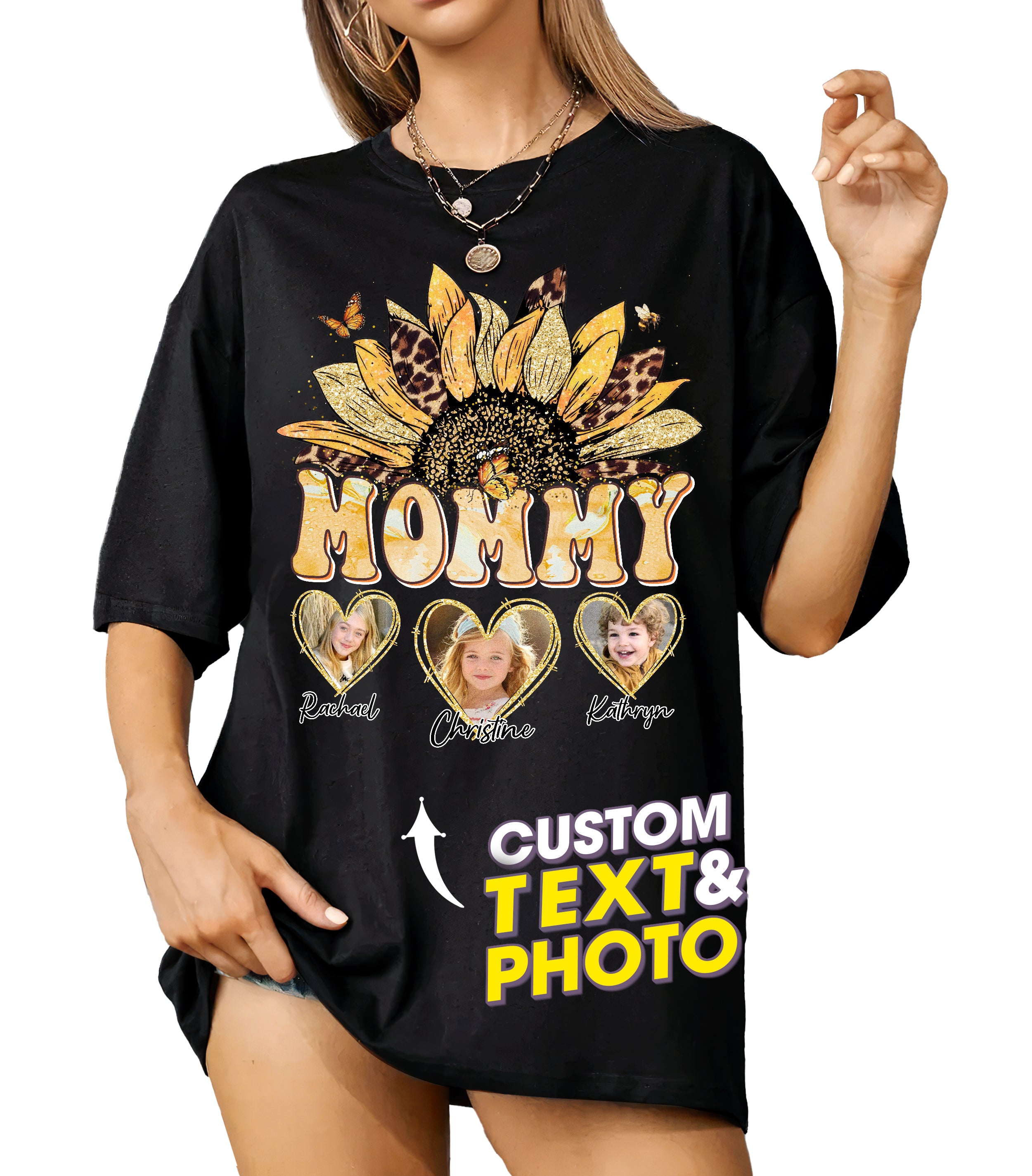 Custom Shirt for Mom, for Mom, Customize Tshirt with Photo, Shirts for Mama Vintage Tee Custom Face Shirt, Mother's Day Shirts for Women