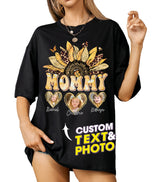 Custom Shirt for Mom, for Mom, Customize Tshirt with Photo, Shirts for Mama Vintage Tee Custom Face Shirt, Mother's Day Shirts for Women