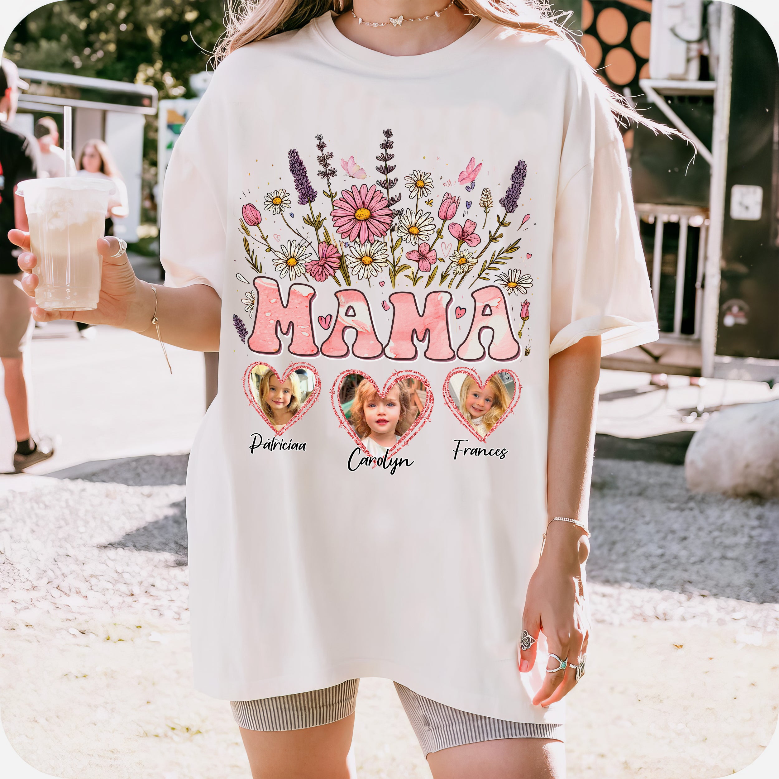 Custom Shirt for Mom, for Mom, Customize Tshirt with Photo, Shirts for Mama Vintage Tee Custom Face Shirt, Mother's Day Shirts for Women