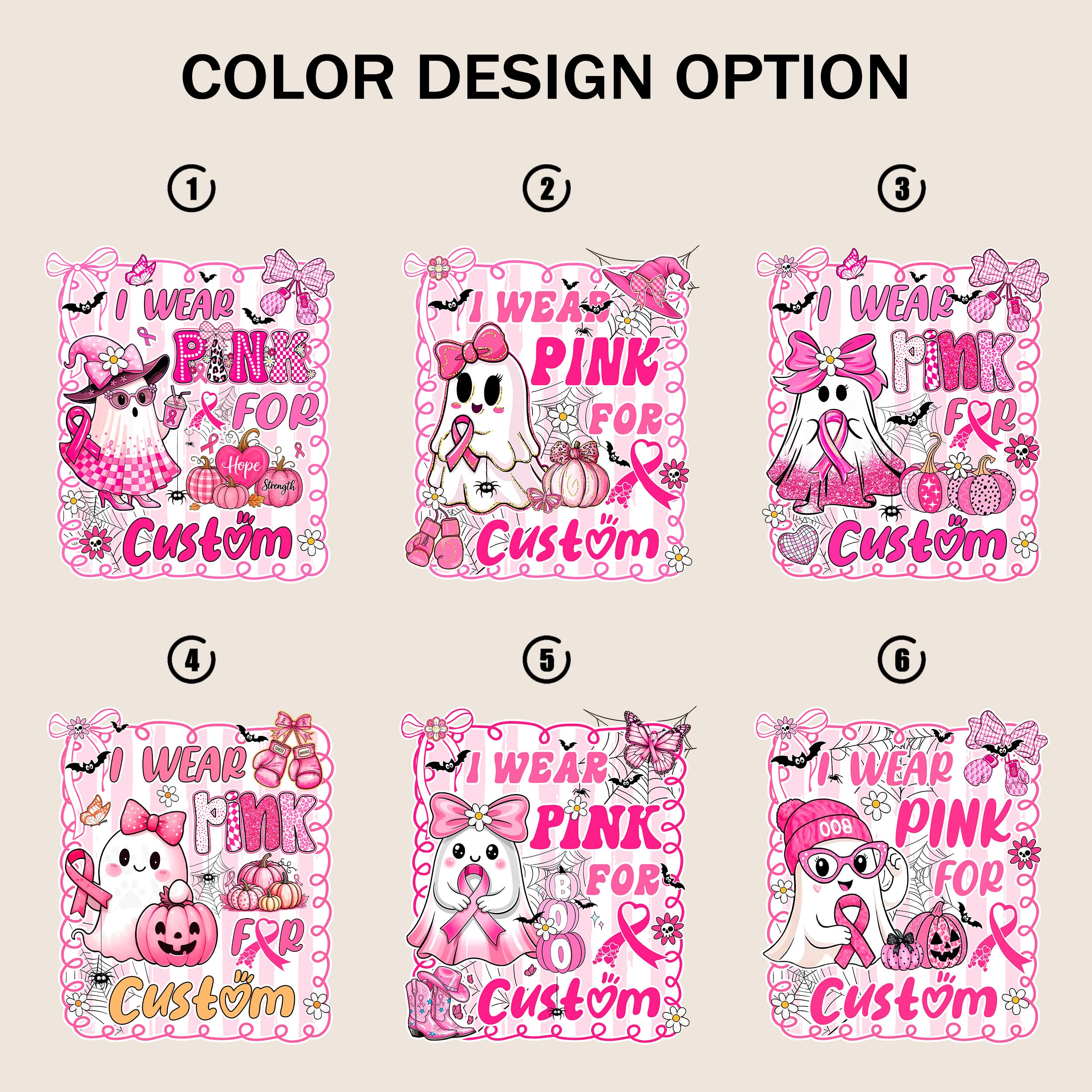 Personalized Breast Cancer Survivor Shirts for Women Pink Ribbon T Shirt Breast Cancer Awareness Shirt for Women Pink Halloween Support Top