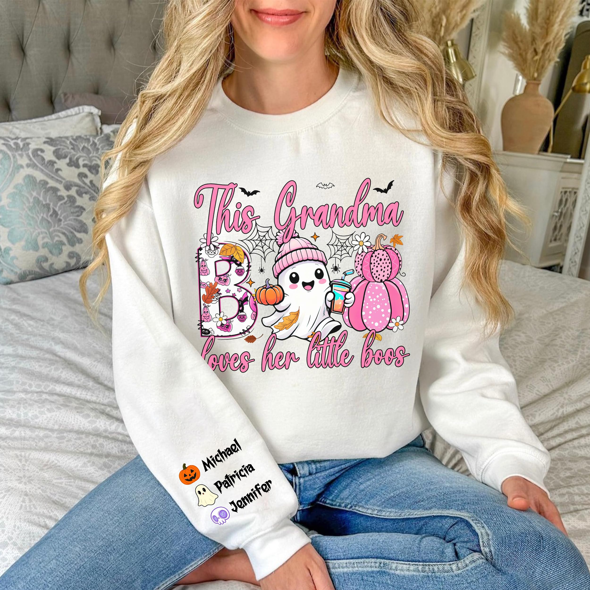 Custom Halloween Shirts for Women This Mama Loves Her Boos Shirt Halloween Personalized Fall Thanksgiving Gift Spooly Mama T Shirt