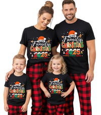 Custom Family Christmas 2025 Shirt Customize Sweater Custom Matching Family Christmas 2025 Shirts Matching Outfit Xmas Squad Santa T-Shirt