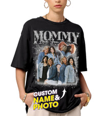 Mit & Mia Custom Mothers Day Bootleg Rap Tee Personalized Mama Shirt Best Mom Ever Custom Your Own Vintage Shirt for Mom from Daughter Son