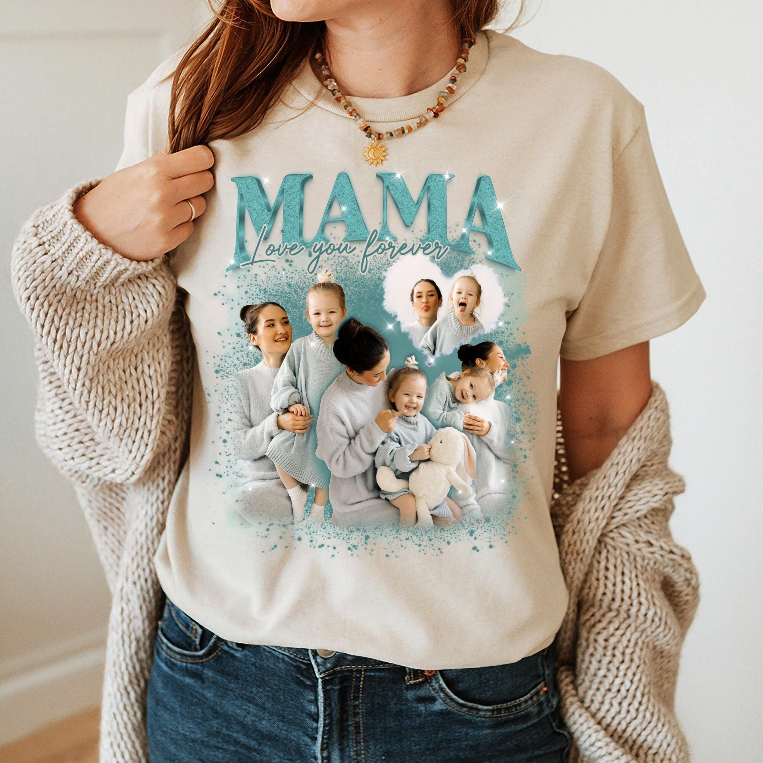 Custom Shirt for Mothers Day Personalized Mom Shirt Bootleg Rap Tee Custom Your Own Vintage Shirt Custom Graphic Tees Mothers Day Birthday Gift