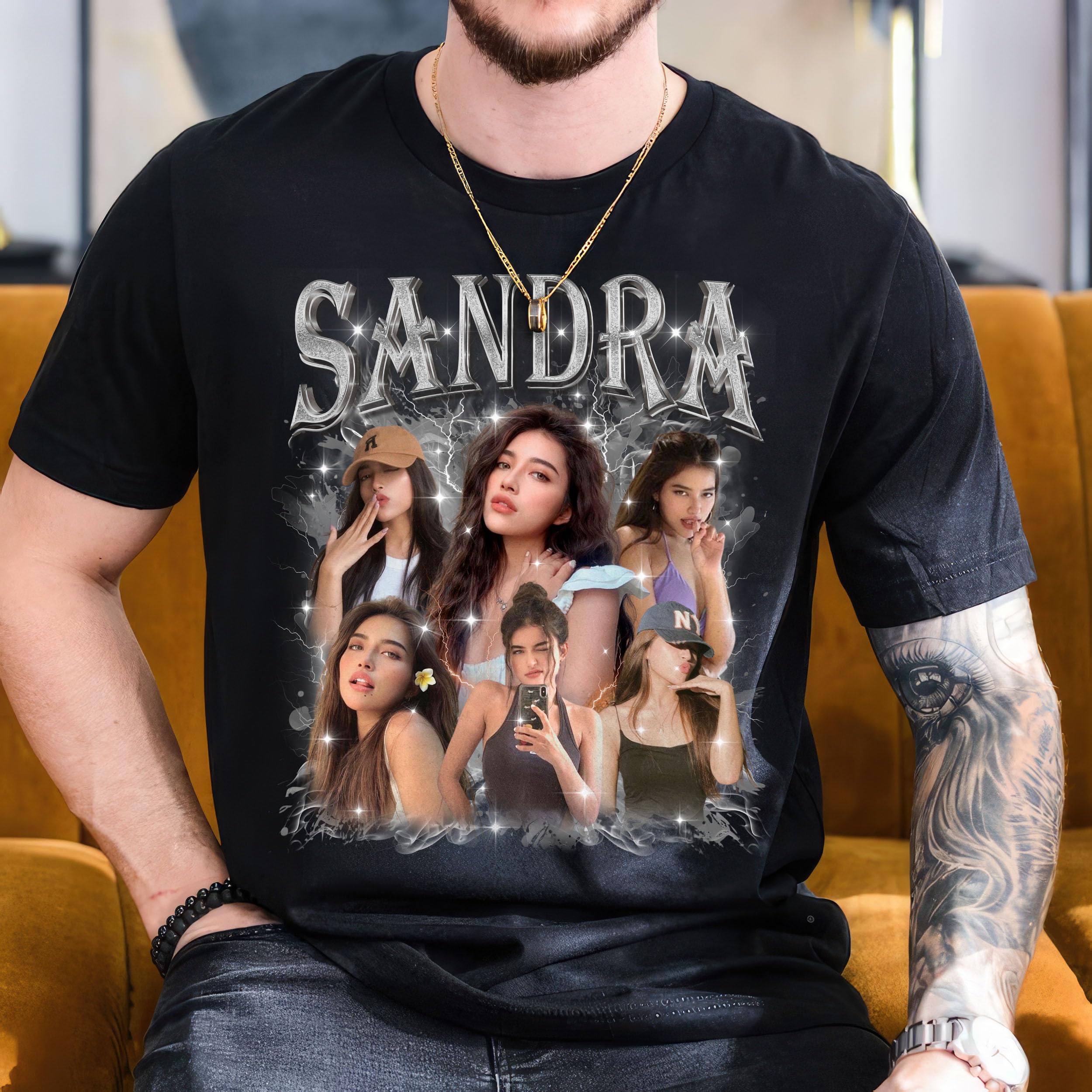 Custom Your Own Bootleg Rap Tee Shirts Girlfriend Face Shirt Custom Vintage Shirt for Boyfriend Custom Graphic Tees Valentine Birthday