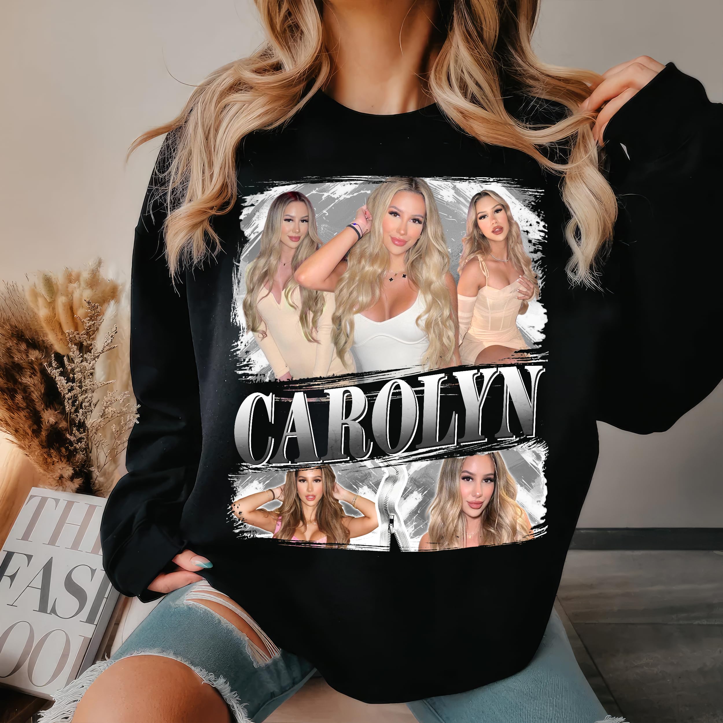 Custom Your Own T Shirts for Boyfriend Girlfriend Shirt Custom Bootleg Rap Tee Vintage Face Shirt with Photo Gift for Christmas and Valentines