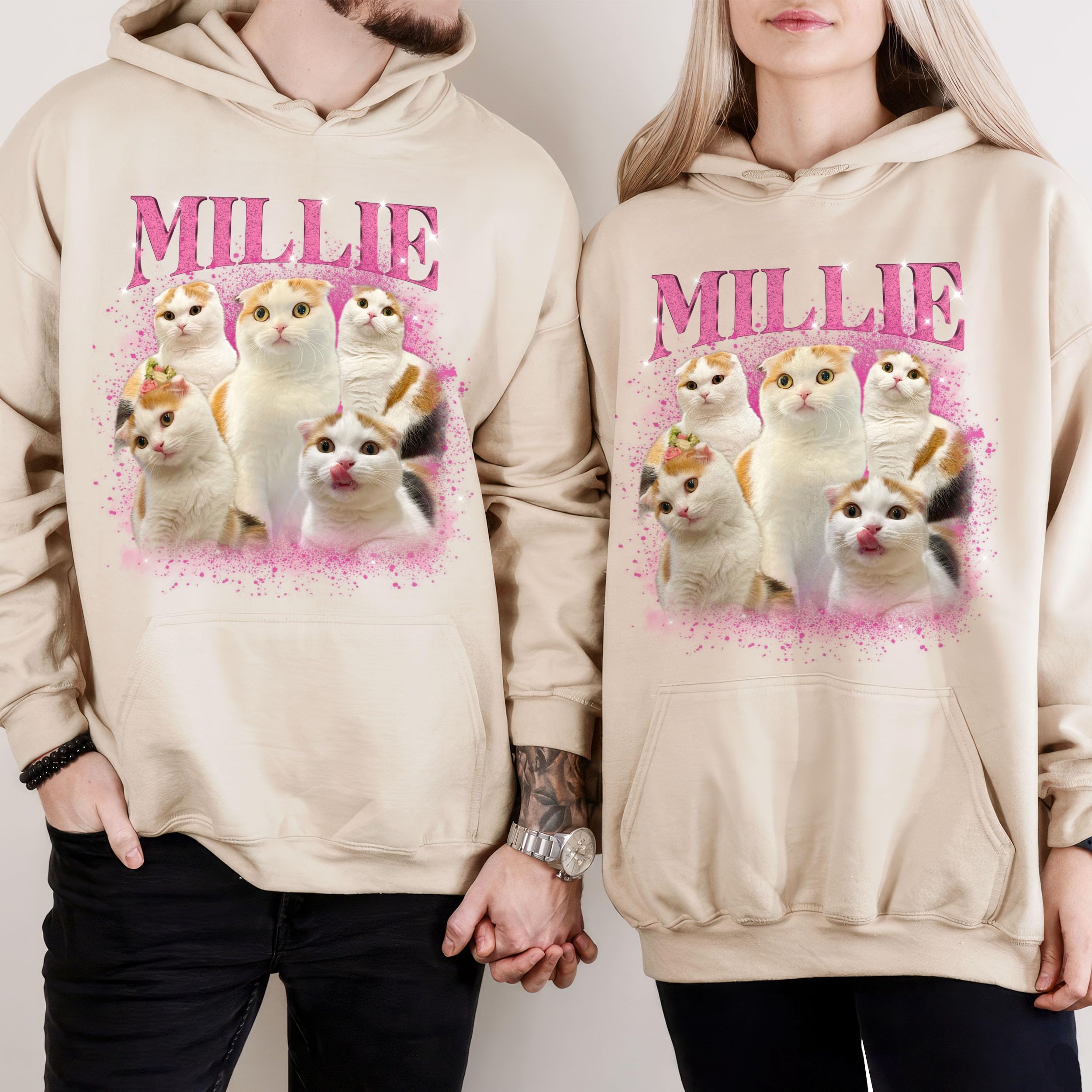 Mit & Mia Bootleg Rap Tee Shirts Photo 90s Vintage Tees for Boyfriend Graphic Gift Dog Cat Lover Birthday