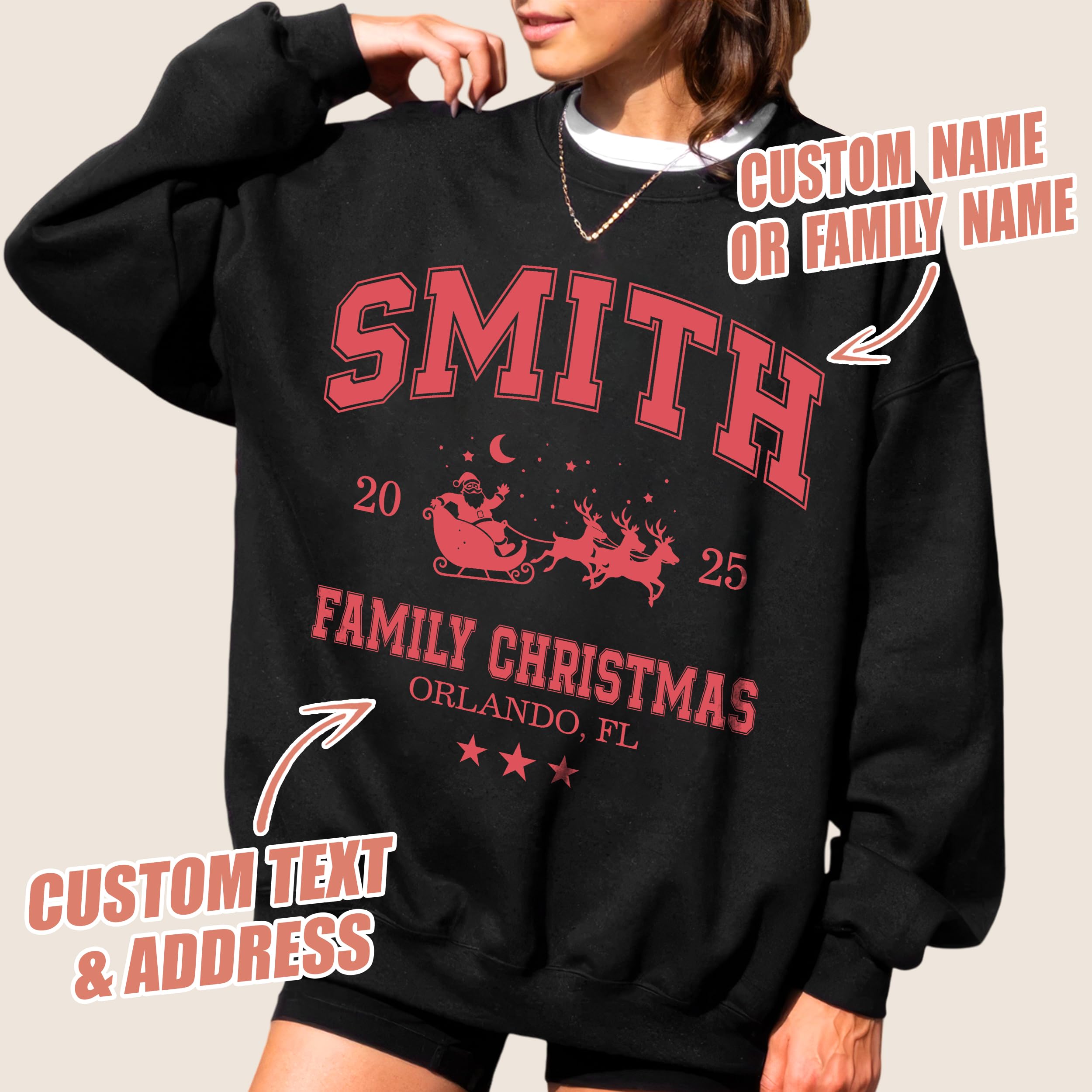 Custom T Shirts Custom Family Christmas Shirts Matching Family Christmas Tshirts Personalized Name Christmas Shirt Gift for Christmas