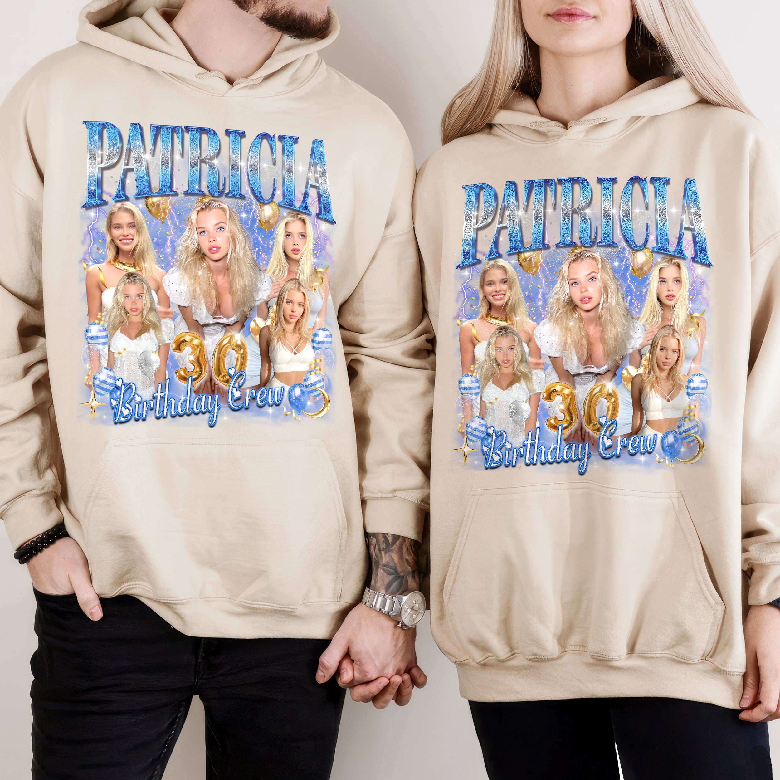 Mit & Mia Custom Birthday Shirt for Women Men Custom Bootleg Rap Tee Personalized Gifts for Birthday Girl Funny Shirts Family Matching Shirt