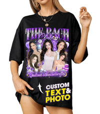 Mit & Mia Custom Bachelorette Party Shirts The Bach Club Bridal Party Bride T-Shirt for Women Personalized Wedding Tshirt Bridesmaid Proposal Gift