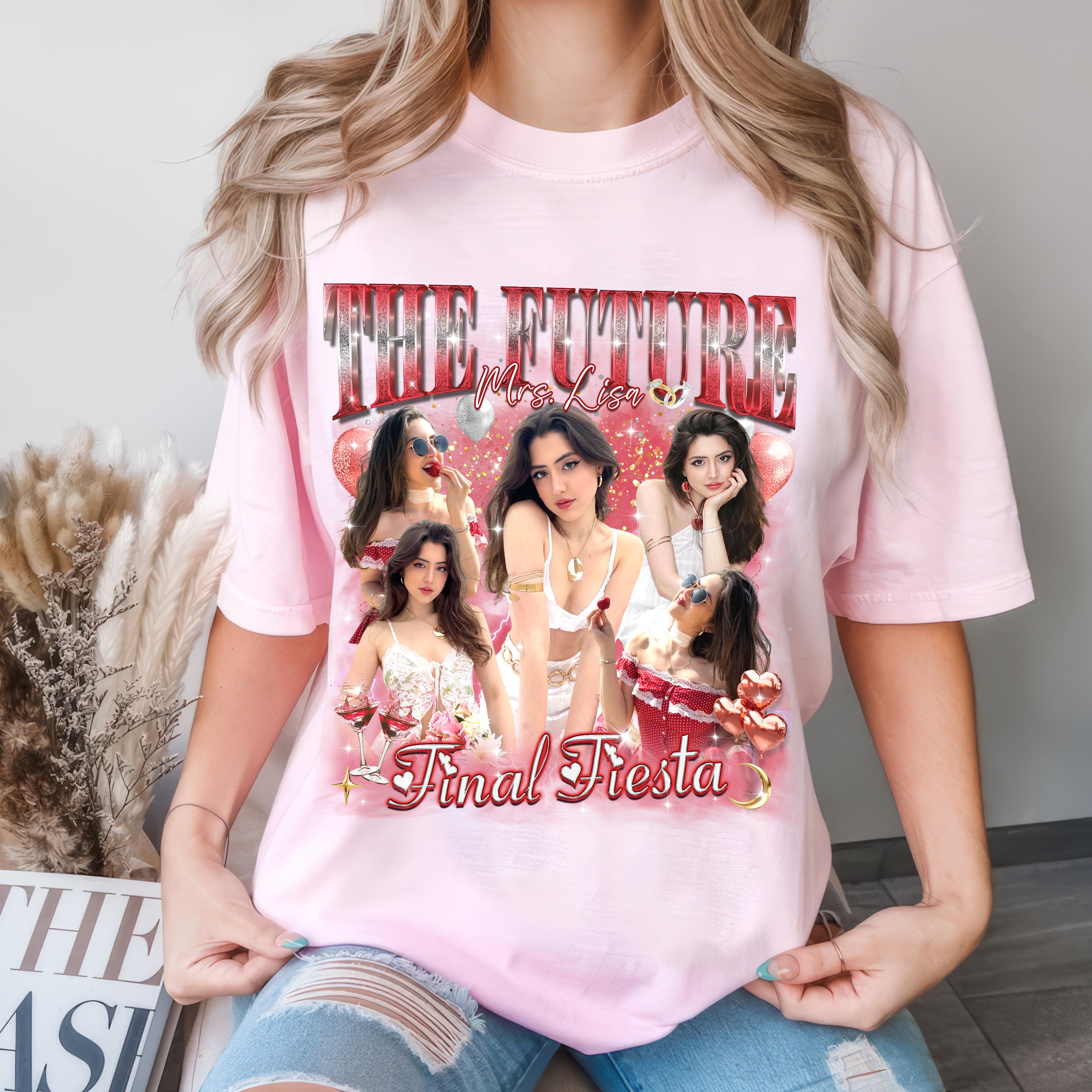Mit & Mia Custom Bachelorette Party Shirts The Bach Club Bridal Party Bride T-Shirt for Women Personalized Wedding Tshirt Bridesmaid Proposal Gift
