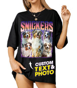 Mit & Mia Custom Your Own Bootleg Shirts Customize Dog Shirt, Tshirts for Cat Lovers, Custom Pet Shirt, Graphic Tees Gift for Dog Cat Lovers Birthday