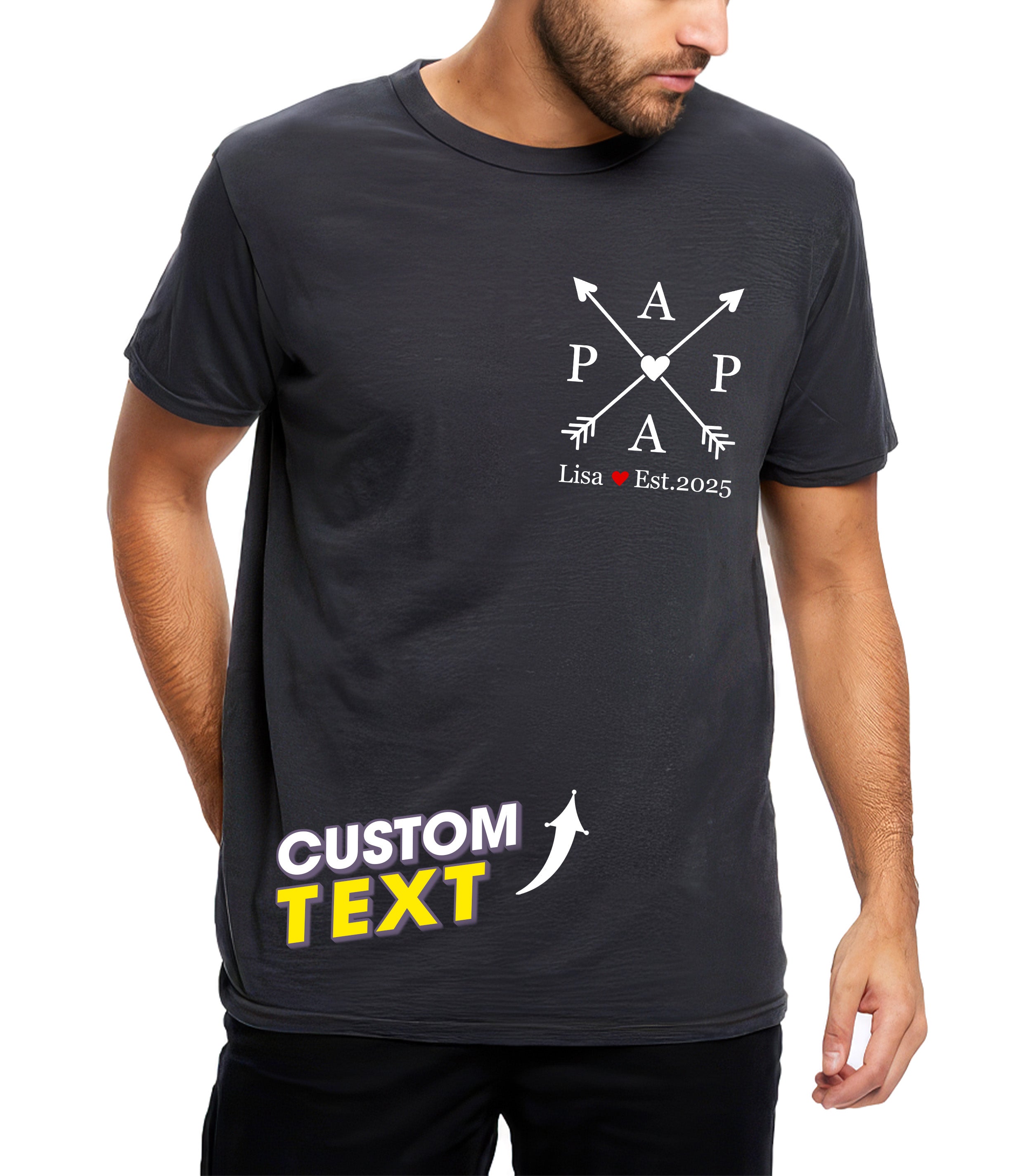 Personalized for Dad Custom Shirts with Kids Name This Awesome Dad Custom Photo Shirt for Daddy Shirt Gifts Idea for Fathers Day from Daughter and Son