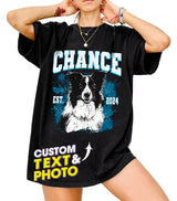 Mit & Mia Custom T Shirts with Photo Vintage Graphic Tees Custom Dog Shirt Unique Gifts for Dog Cat Lovers Custom Pet Shirt Birthday