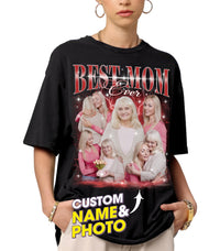Mit & Mia Custom Bootleg Rap Tee Custom Mothers Day Shirt Personalized Mom Shirt Custom Vintage Shirt Custom Graphic Tees Birthday from Daughter Son