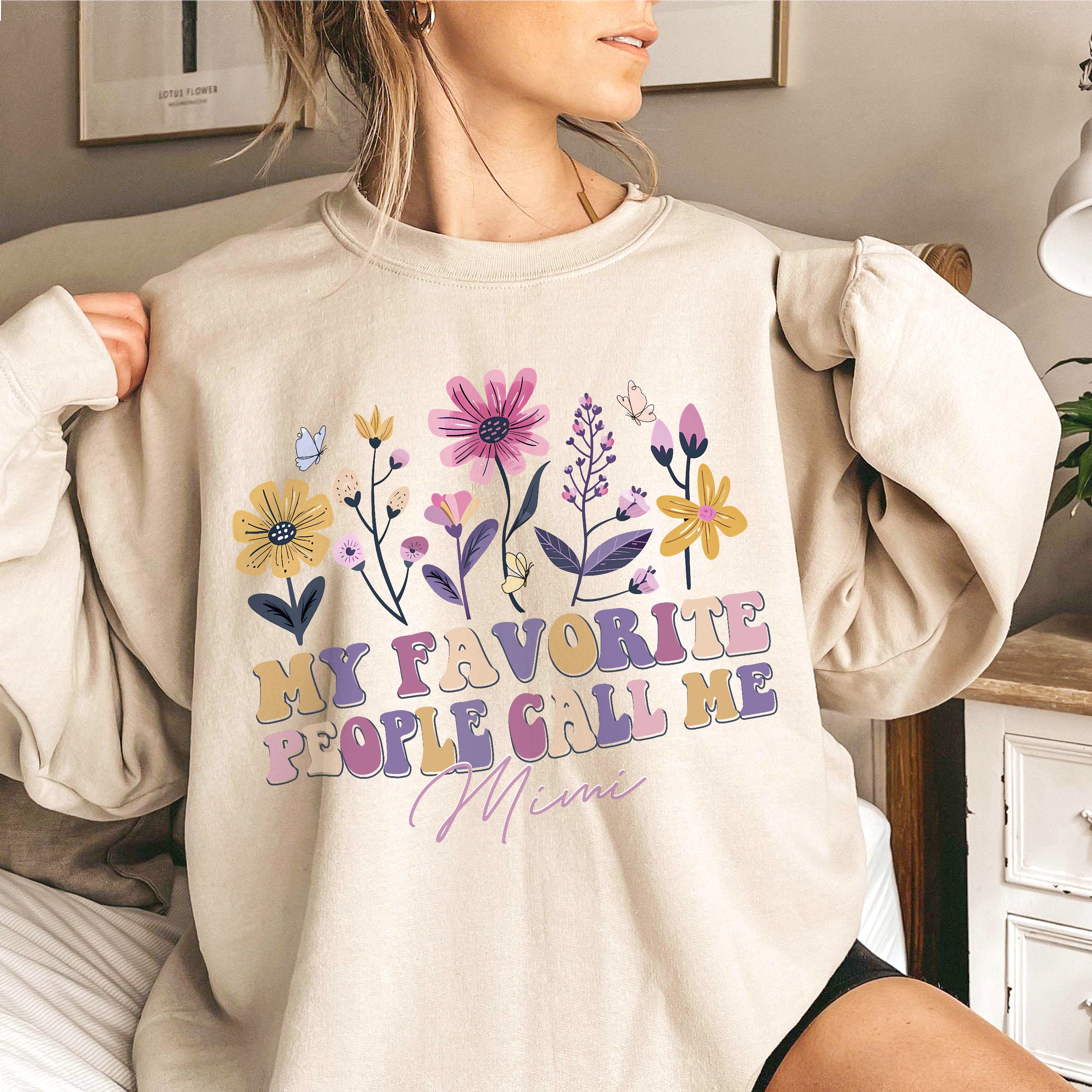 Custom Mom Shirt My Favorite People Call Me Customize Tshirt for Mama Vintage Tee Mother's Day Shirts for Women from Daughter Son