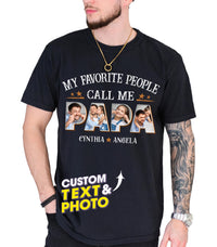 Personalized Best Dad Ever T-Shirt with Kids Name, Custom Dad Grandpa Shirt with Photo, Fathers Day T-Shirt, Gift for Husband, Grandpa Gift from Kids