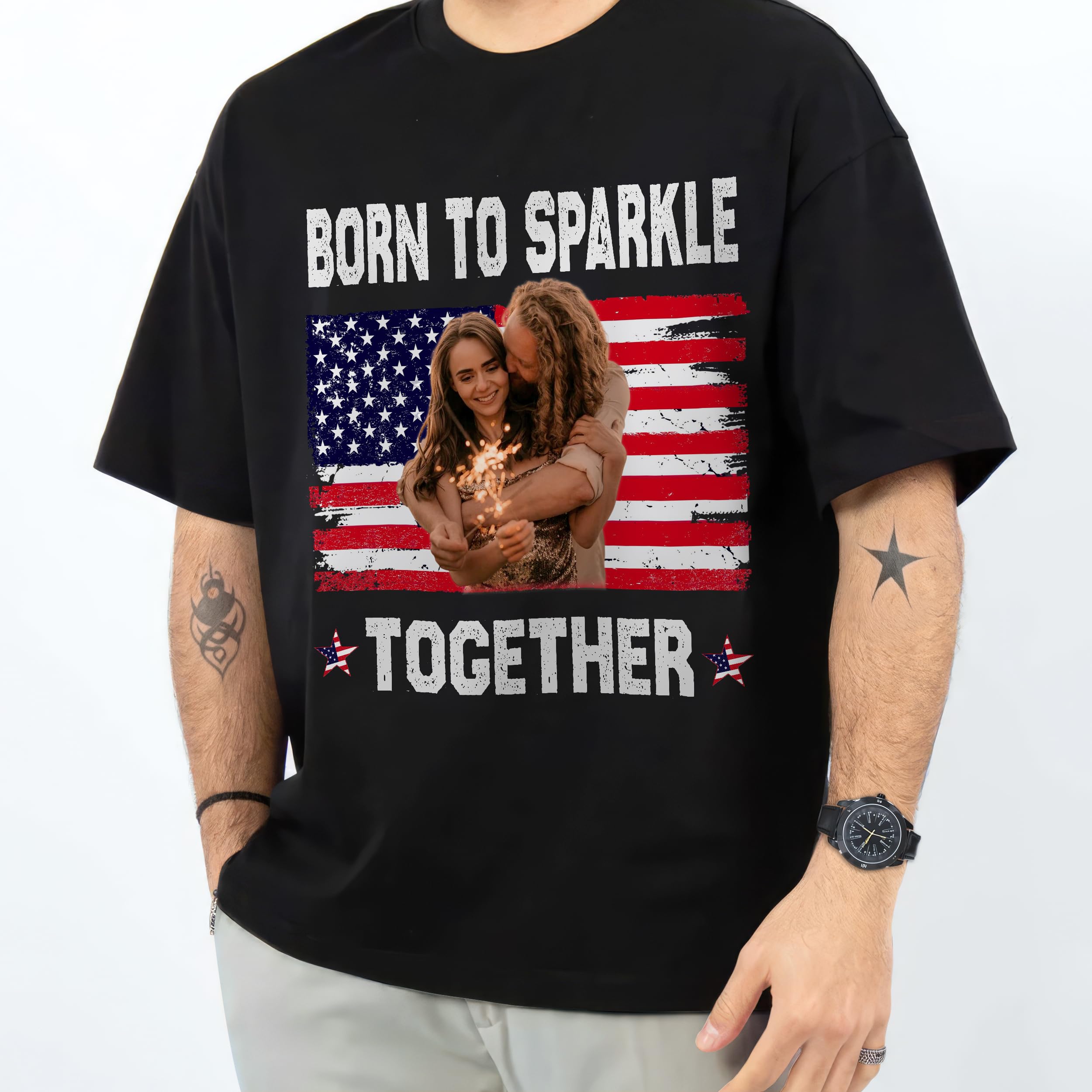 4th of July Shirt American Flag Shirts for Women 4th of July Graphic Tee Independence Day Custom T Shirts for Men