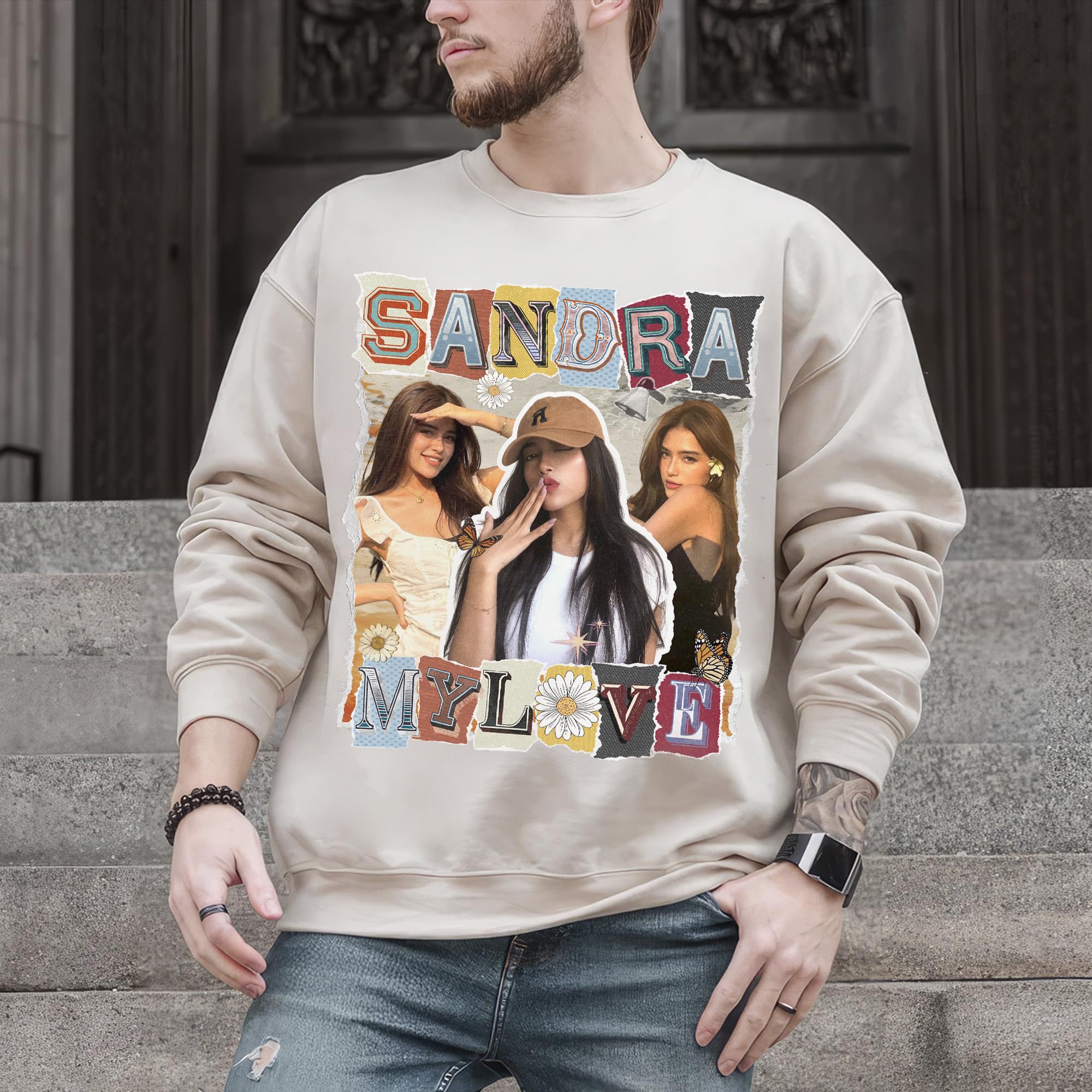 Custom Shirt Custom Your Own Bootleg Rap Tee Shirts for Boyfriend Girlfriend Vintage Graphic Face Photo Gift Idea for Valentines and Christmas