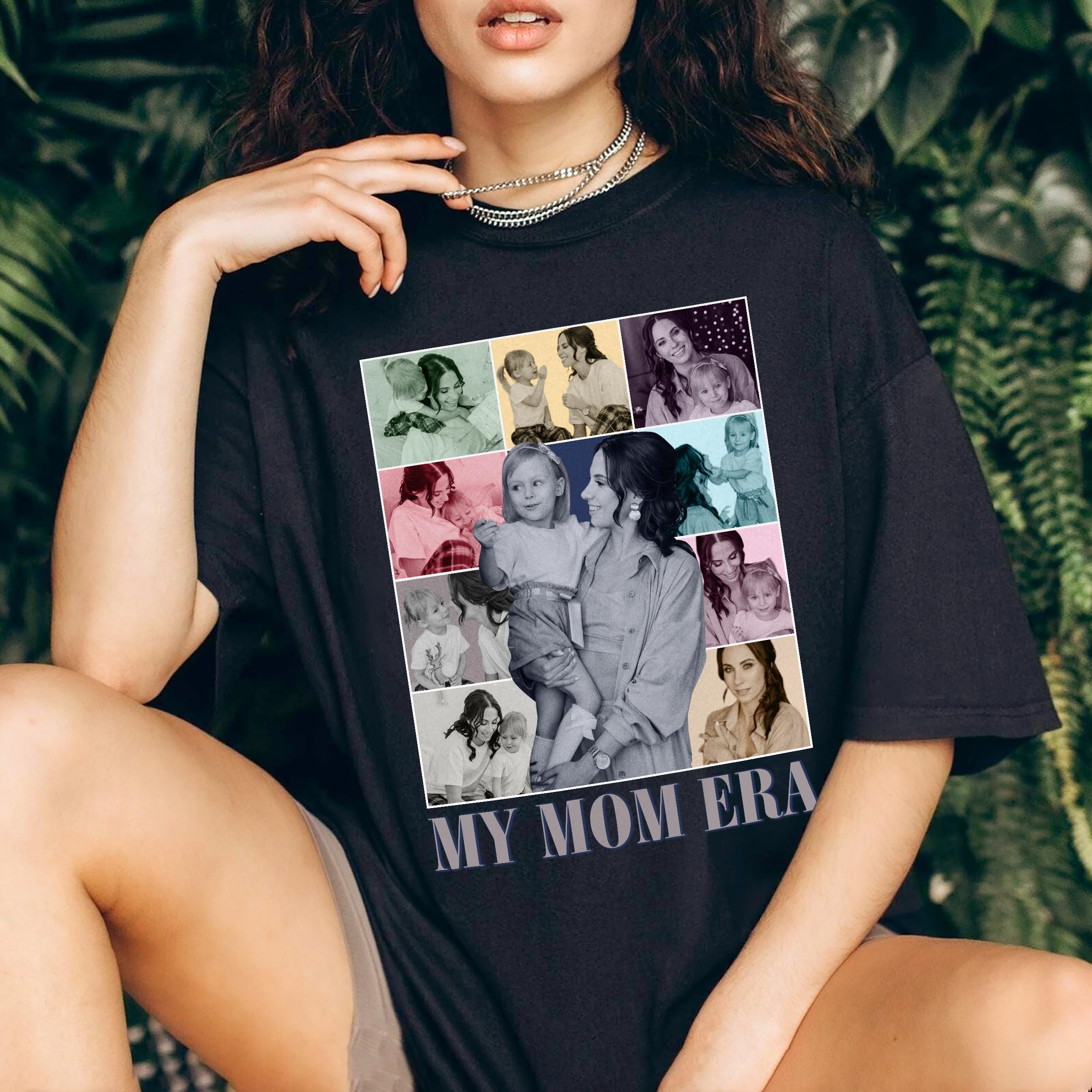 Mit & Mia Custom Design Your Own Custom Tee Personalized Photo Shirt Vintage Tee in Mom Era Birthday Gift Mothers Day Shirt for Mom