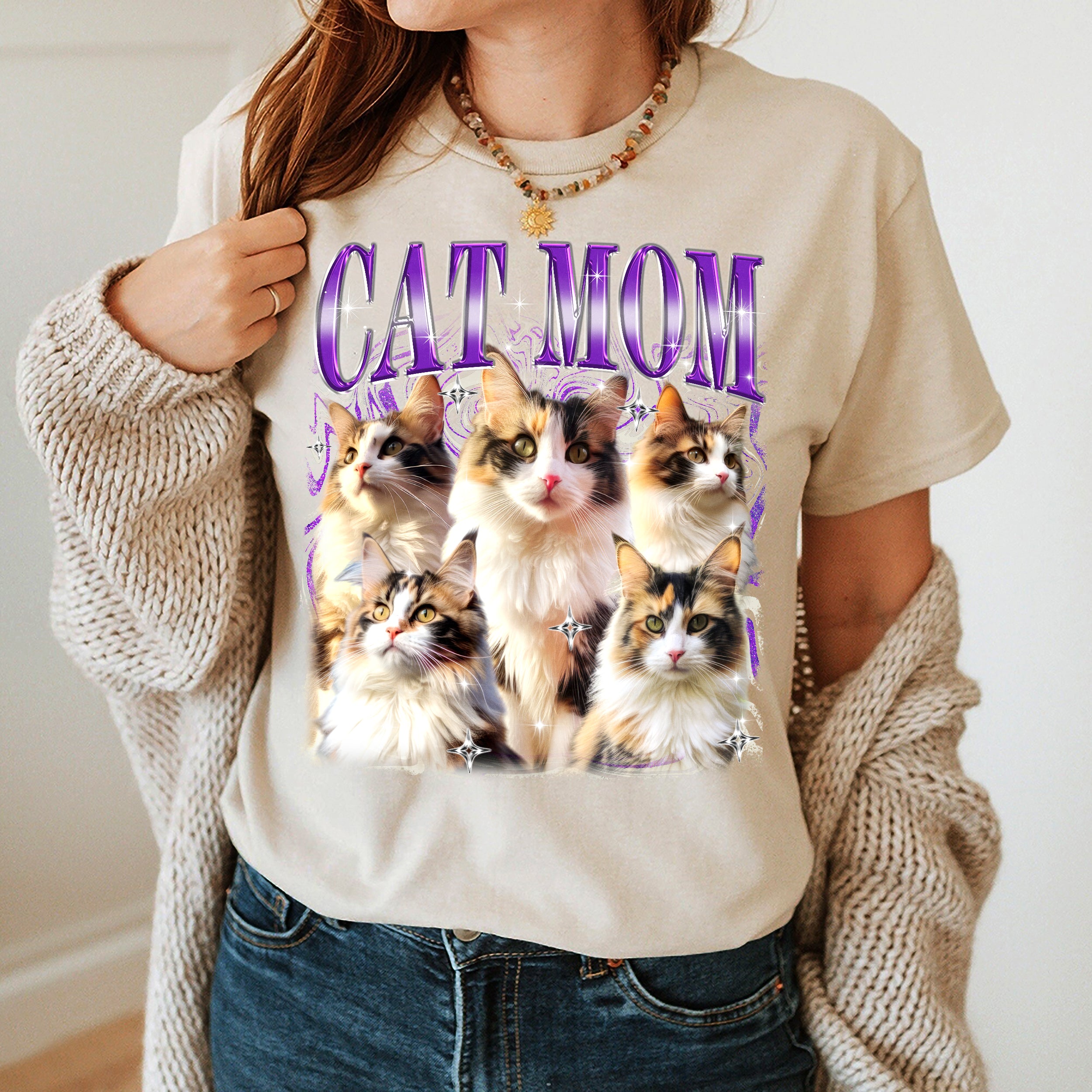 Mit & Mia Custom Bootleg Rap Tee, Customized Dog Shirt with Photo, Custom Pet Shirts Graphic Tees, Birthday Gift for Dog Cat Lovers