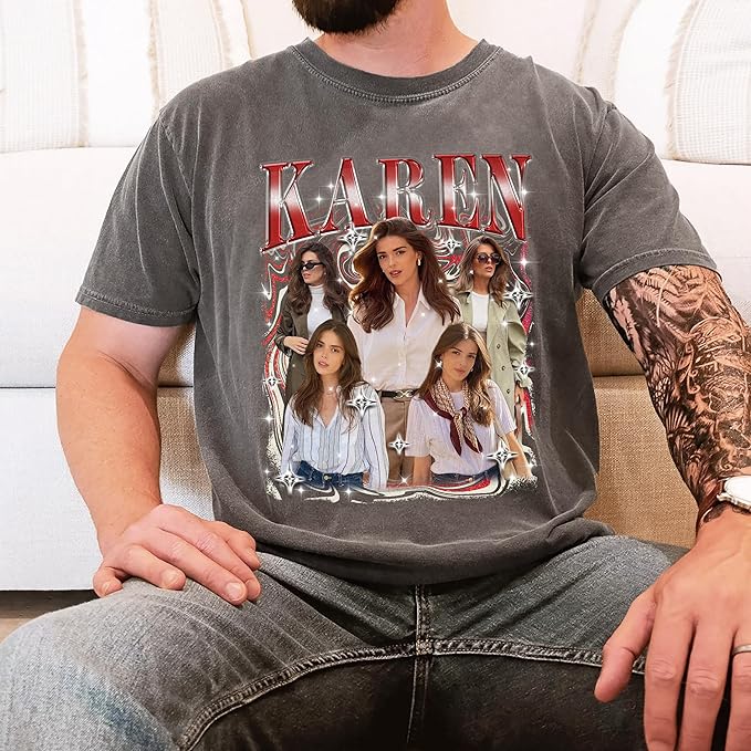 Mit & Mia Custom Your Own Bootleg Rap Tee Shirts for Boyfriend Girlfriend Vintage Graphic Face Photo Gift Idea for Valentines and Birthday Day