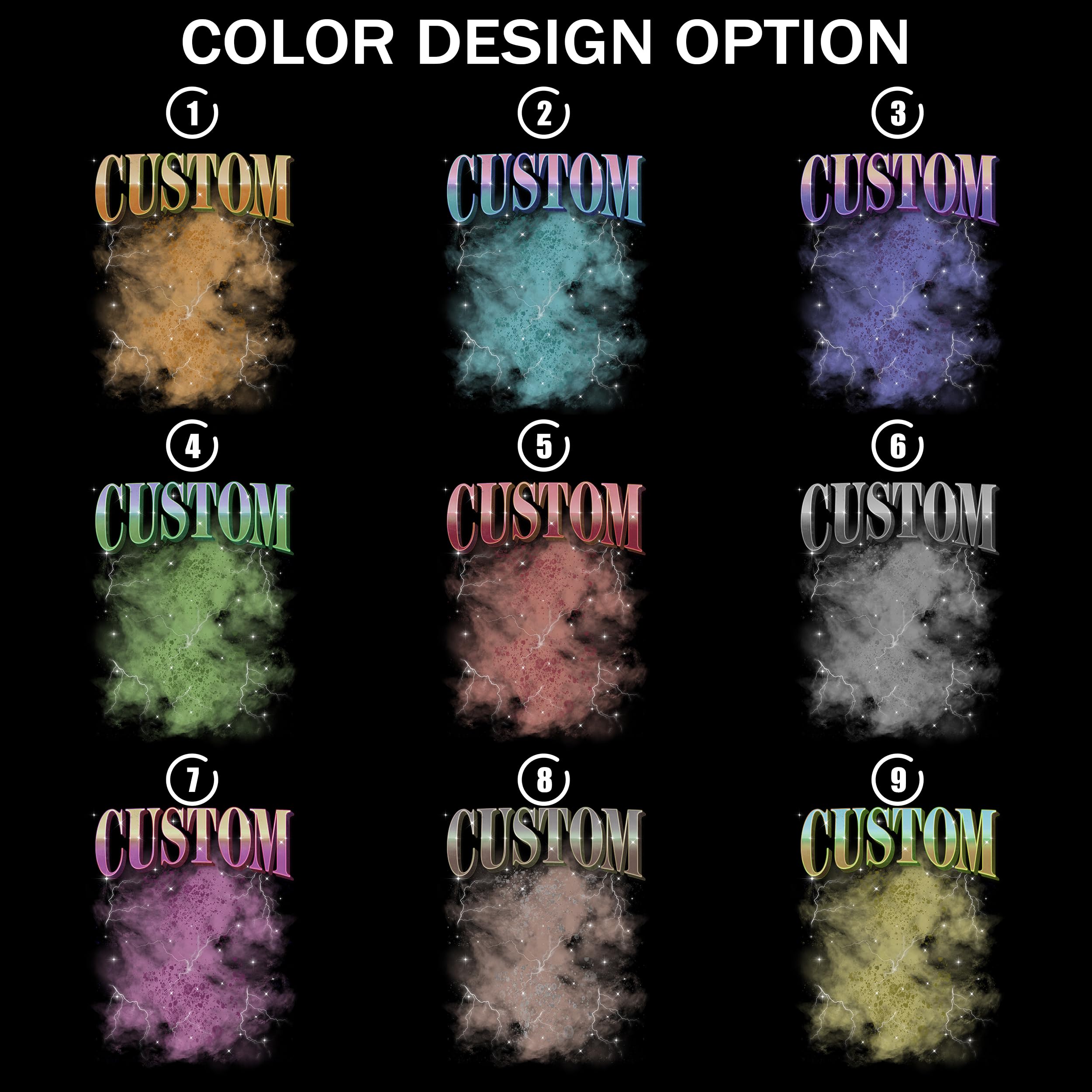 Mit & Mia Custom Bootleg Rap Shirt with Photo, Custom Text & Vintage Graphic Design - Unisex Adult T-Shirt, Large, Black