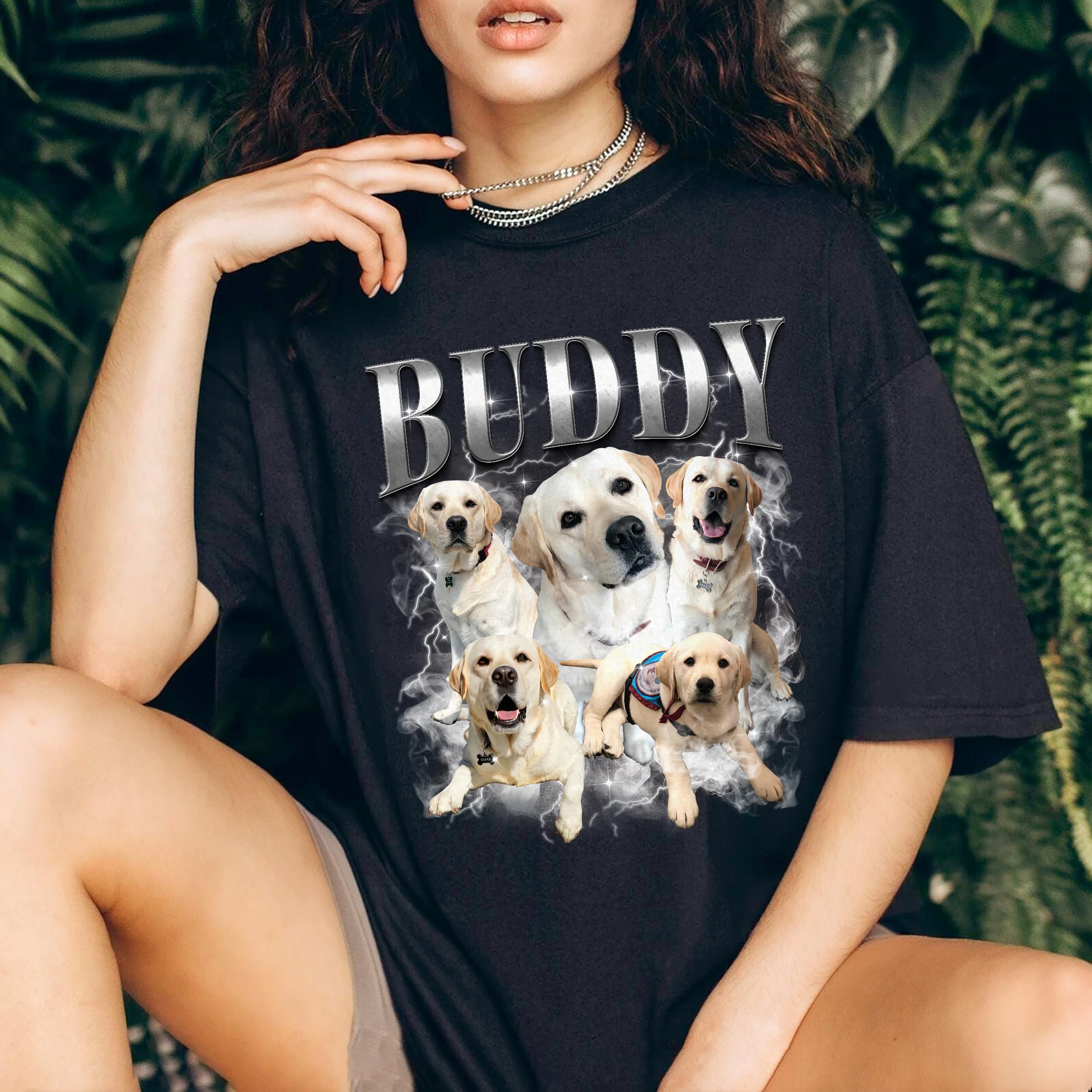 Mit & Mia Custom Your Own Bootleg Rap Tee Shirts Custom Bootleg Shirt Photo 90s Vintage Shirt for Boyfriend Custom Graphic Tees Gifts for Dog Cat Lover